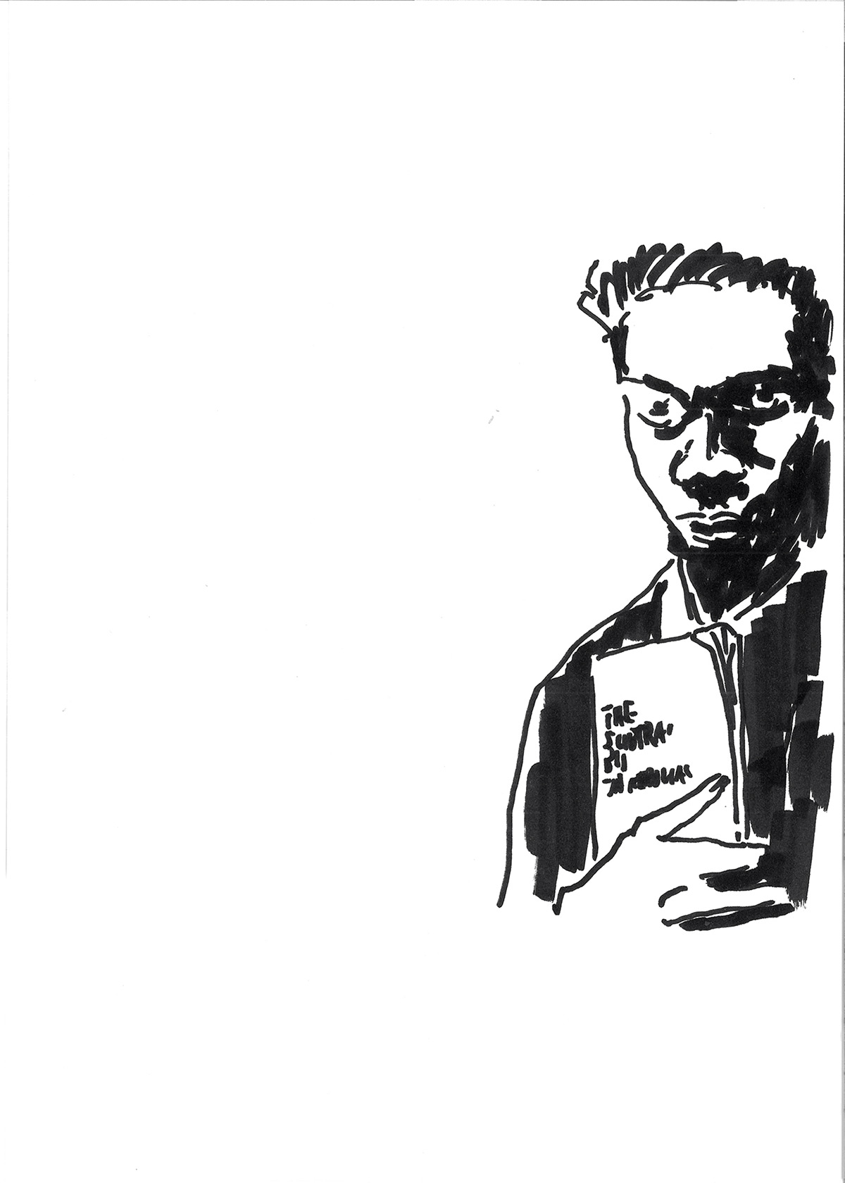 Jean Michel Basquiat mit dem Roman „The Subterraneans“ von Jack Kerouac, 1988 Jean Michel Basquiat mit dem Roman „The Subterraneans“ von Jack Kerouac, 1988