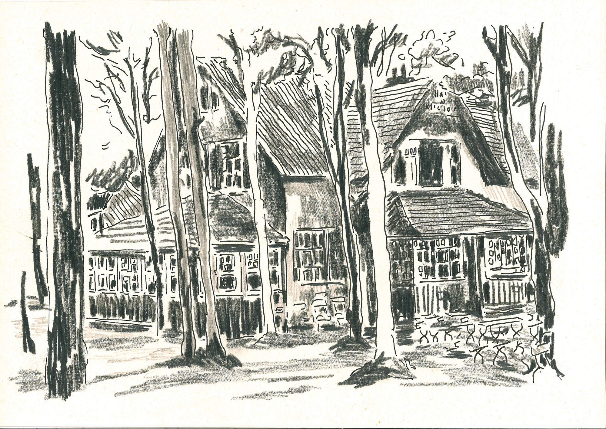 Kloster auf Hiddensee, Bergwaldhotel zum Klausner, um 1921 Kloster auf Hiddensee, Bergwaldhotel zum Klausner, um 1921